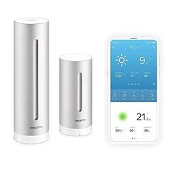 Netatmo Smarte Wetterstation - WLAN, Funk, Innen- und Außensensor,