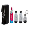 SodaStream Terra Vorteilspack Wassersprudler schwarz inkl. drei Flaschen 1L 0,5L