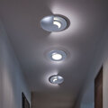 Badezimmerlampe Deckenleuchte Einbauspot LED Alu chrom Einbaustrahler 3er Set