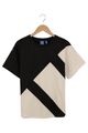 ADIDAS Originals T-Shirt Herren Schwarz/Beige Geometrisch Gr. 38 Sportlich