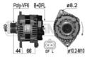 ERA 209129A Lichtmaschine Generator 140A 14V für OPEL ASTRA J Meriva B (S10)