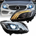Full LED Scheinwerfer Set Schwarz für Mercedes C-Klasse W205 2014–2021 + TFL