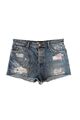 Replay Jeans Damen Shorts aus Denim / Denim-Mittelblau