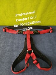 Wolters Professional Comfort Hundegeschirr Rot/ Schwarz Gr.7