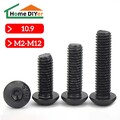 Linsenkopfschrauben M2 M2,5 M3 M4 M5 M6 M8 M10 M12 ISK 10.9 Stahl DIN ISO 7380-1