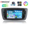 DAB+ Android 14 6+128G Carplay Autoradio GPS KAM Für Seat Ibiza MK4 6J 2009-2013