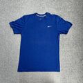 NIKE Retro Herren T-Shirt Kurzarm Small Regular Fit Logo 20301 Blau