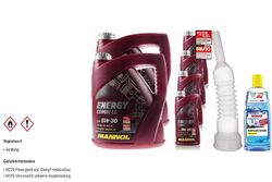 12L MANNOLMotoröl Energy Combi LL 5W-30 inkl. Auslaufschlauch + Scheibenreiniger