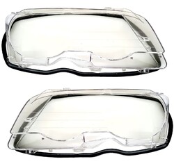 Scheinwerfer Streuscheiben Set für 3er BMW E46 Coupe Cabrio -2003 links rechts