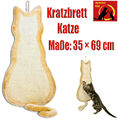 Trixie Kratzbrett Katze Sisalteppich / Plüsch 35 × 69 cm natur / beige
