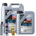 Motoröl 5W30 LIQUI MOLY 6L+HENGST Ölfilter +Spülung +Cera Tec