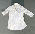 tunika lange bluse shirt ETERNA baumw. M 40-42 gelb weiß rot blau 3/4 arm