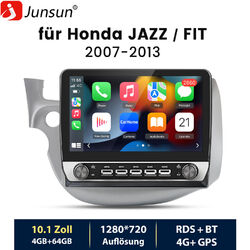 10.1'' CARPLAY Android 13 Autoradio Für Honda FIT JAZZ 07-14 GPS Navi DAB+ 4+64G
