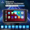  Für Smart Fortwo 451 2005-10 Android 14 Autoradio Apple Carplay GPS Navi RDS BT