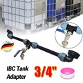 IBC Adapter 3/4" Auslaufhahn Verbindungsset für 2 Tank Nebeneinander Container