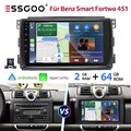 Android 13.0 Apple CarPlay Für Smart Fortwo 451 2005-2010 Autoradio GPS Navi KAM