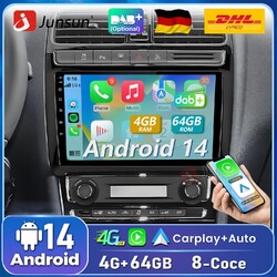 4+64G DAB+ Android14 Carplay Für VW Polo 5 6R 6C 9N 2008-2020 Autoradio GPS Navi
