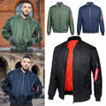 Übergangsjacke Steppjacke Bomberjacke Sweatjacke Unifarben Herren Casual NEW