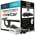 Für SEAT Leon Sportstourer KL8, KLD Anhängerkupplung starr +eSatz 13pol 20- PKW