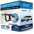 Für Opel Crossland X 17- ORIS Anhängerkupplung abnehmbar + 7polig E-Satz AHK