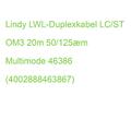 LINDY LWL-Duplexkabel LC/ST OM3 20m 50/125æm Multimode 46386 (4002888463867)