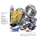 ATEC BREMSSCHEIBEN + BELÄGE VORNE + HINTEN FÜR AUDI A3 SKODA OCTAVIA VW GOLF