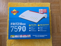 AVM Fritz!Box 7590 Wireless Router DSL-VDSL-Modem AC+N - Weiß - Top Zustand