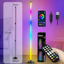 Dimmbar LED Stehleuchte Farbig Farbwechsel Stehlampe RGB Eckleuchte Ecklampe