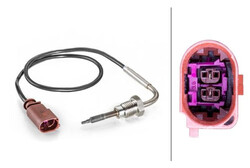 Hella (6PT 014 494-361) Abgastemperatursensor, Abgassensor für VW