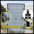 Befestigung für Solarmodule/Balkonkraftwerk Solarmodul-Halterung Solarzaun