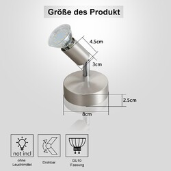 LED Deckenleuchte GU10 Deckenlampe Spotleuchte Deckenstrahler 1-4flammig