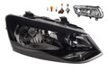 Scheinwerfer Halogen passend für VW Polo 09 6R 06/09-03/14 H4 Re. + Nebel+Leuch.