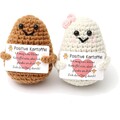 2PCs Pocket Hug Positive Kartoffel, Positive Potato Glücksbringer, Kreative S...