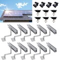 Photovoltaik Halterung Solar Ziegeldach Montage Set PV Modul Befestigung Schiene