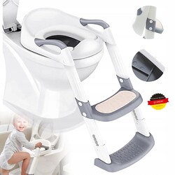 Toilettentrainer Toilettensitz Lerntöpfchen WC Sitz mit Treppe für 1~7+ Kinder