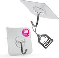 BigDean 30 Stück Klebehaken extra stark & selbstklebend – Wandhaken 180°... 