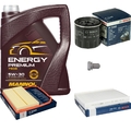 BOSCH Inspektionspaket 5 L MANNOL Energy Premium 5W-30 für VW UP 121 122 BL1
