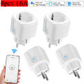 4X WiFi SMART STECKDOSE 16A WIFI INTELLIGENTE PLUG SCHALTER ENERGIEMESSUNG 