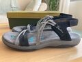 skechers Sandalen Reggae damen schwarz grau 41 wie neu outdoor