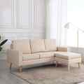 Sofa 3-Sitzer Hocker Stoff Couch Polstersofa Loungesofa mehrere Auswahl vidaXL