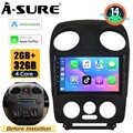 2+32G Wireless CarPlay Android 14 Autoradio GPS Navi für VW NEW Beetle 2001-2010