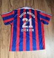 ADIDAS FC Bayern München Trikot Gr. L 1996/97 #21 ZICKLER Unterschrift