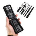 Reise Maniküre Set Profi Nagelpflegeset Nagelknipser Schere Pinzette Feile Etui