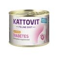 Kattovit Feline Diet Diabetes/Gewicht Huhn | 12 x 185g Katzenfutter