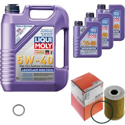 MAHLE Ölfilter 8 L LIQUI MOLY 5W-40 Leichtlauf High Tech für Porsche 911