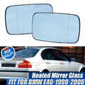 Blau Für BMW E46 E39 Spiegelglas Set Links + Rechts Asphärisch Beheizt Glas