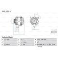 BOSCH Generator Lichtmaschine 100A 28V für Puch G-Modell W463