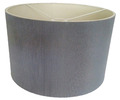 Grauer Stoff Plissee zylindrischer Trommel Decken-/Stehlampenschirm 40x25 cm