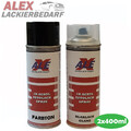 Autolack Spraydose für VW Audi LD7X / D7X Platinumgrey Met + Klarlack 2x400ml