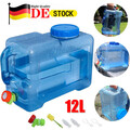 Wasserkanister 12 Liter mit Hahn NEU Trinkwasser-Kanister Camping Wassertank NEU